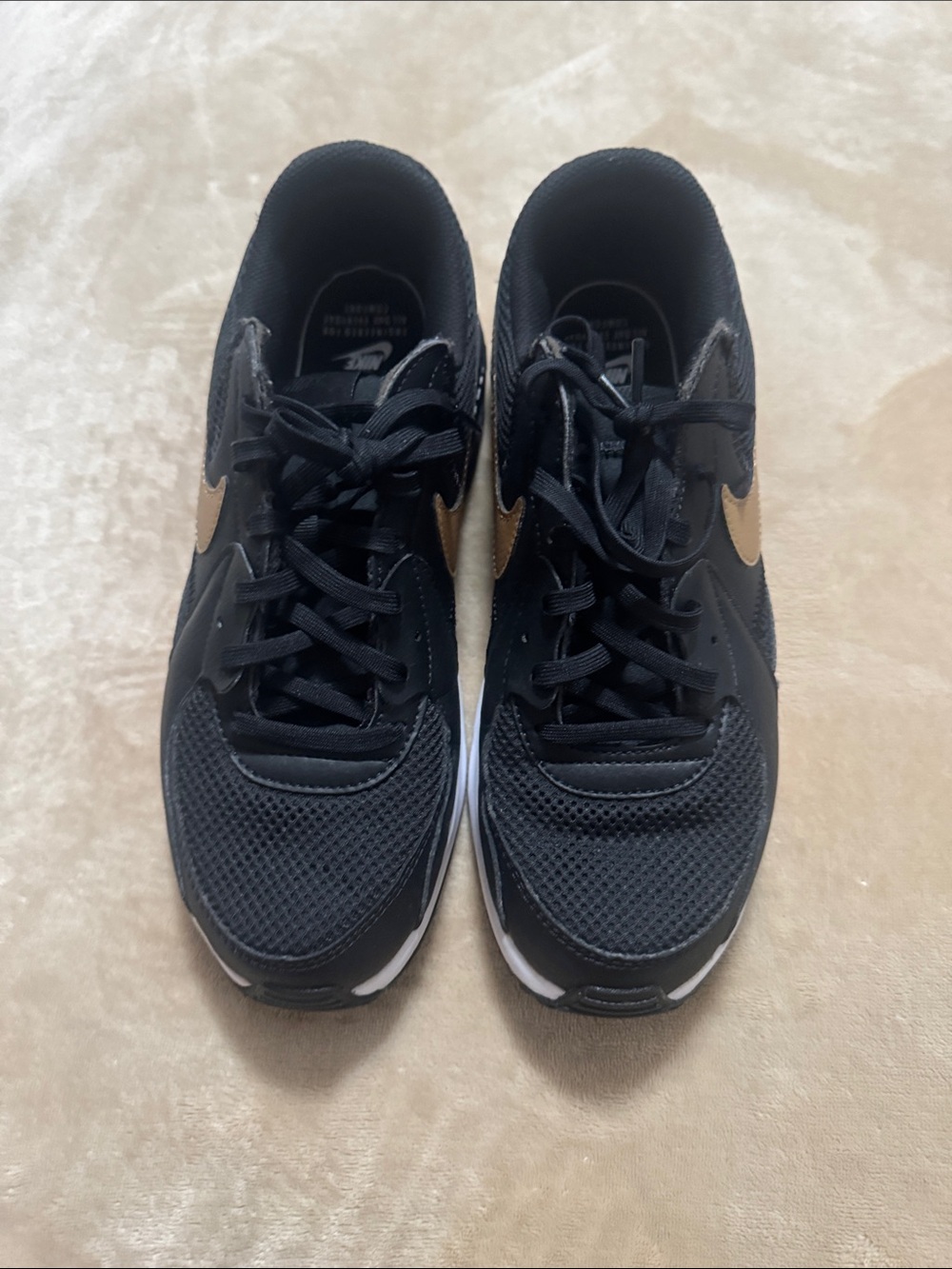 Nike Black Sneakers with Tan Swoosh Accent - Picture 4 of 13